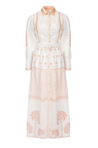 Robe Carmela - Ivory Palm Tree