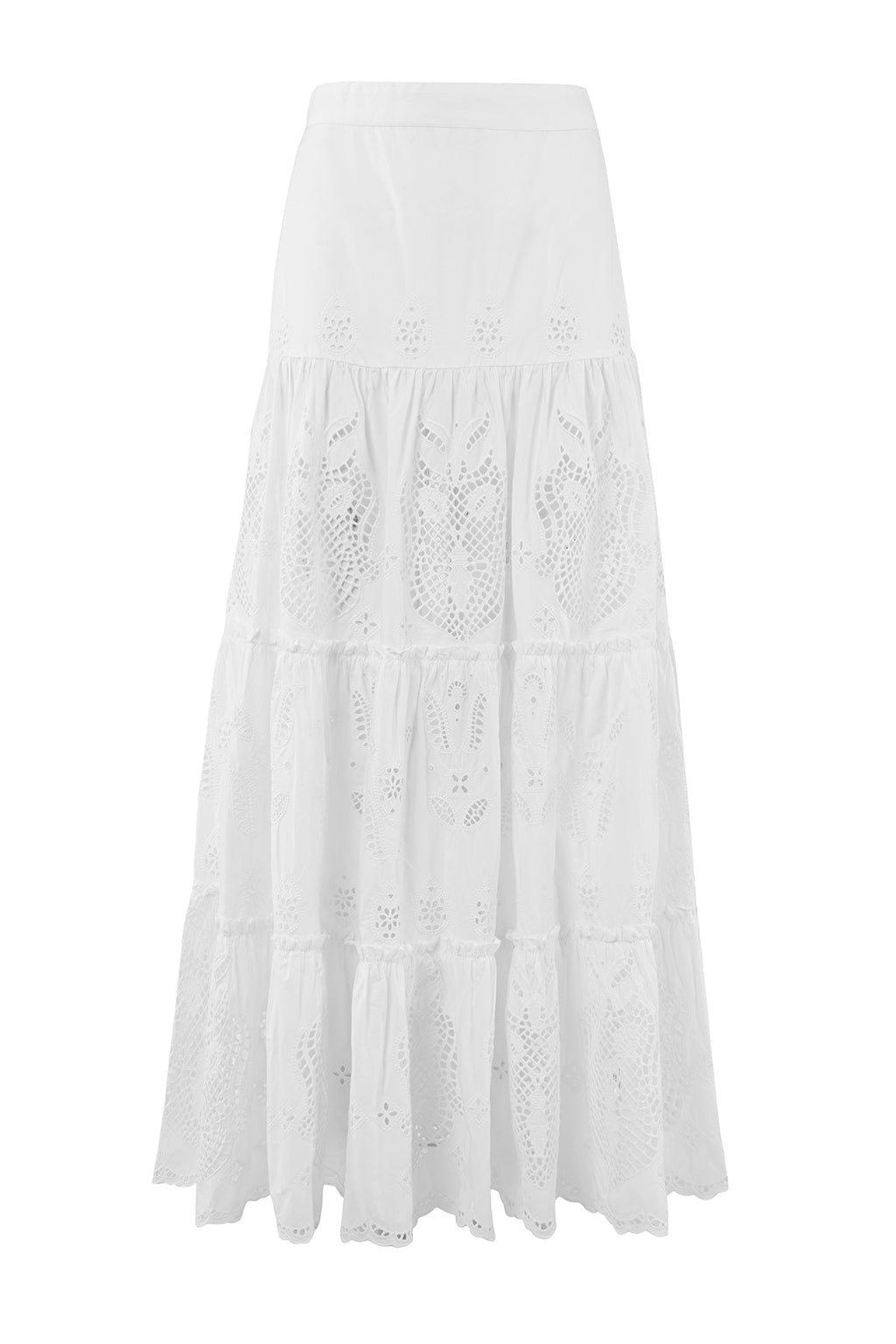 Jupe Alissa - Broderies Blanches