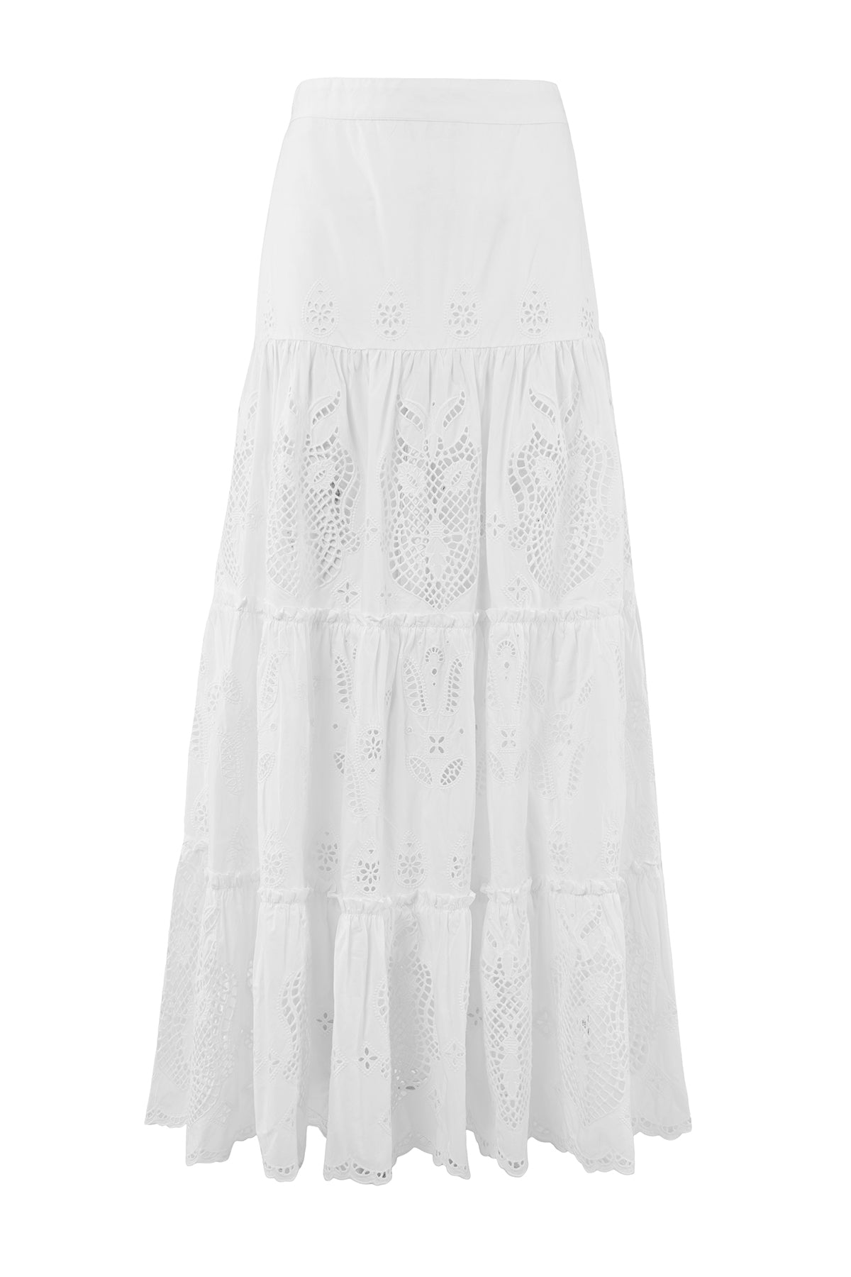 Jupe Alissa - Broderies Blanches