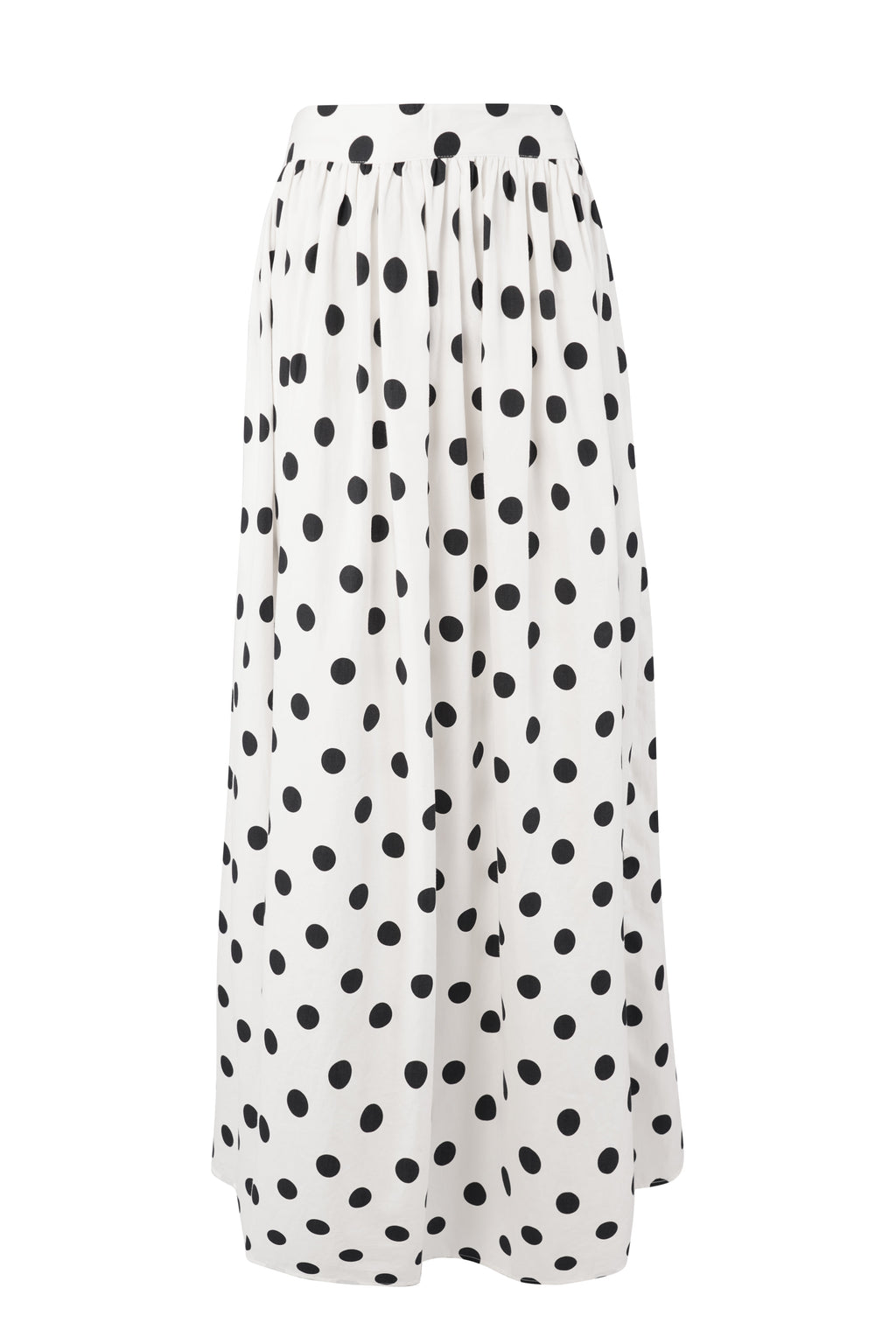 Flavy Skirt - White Polka