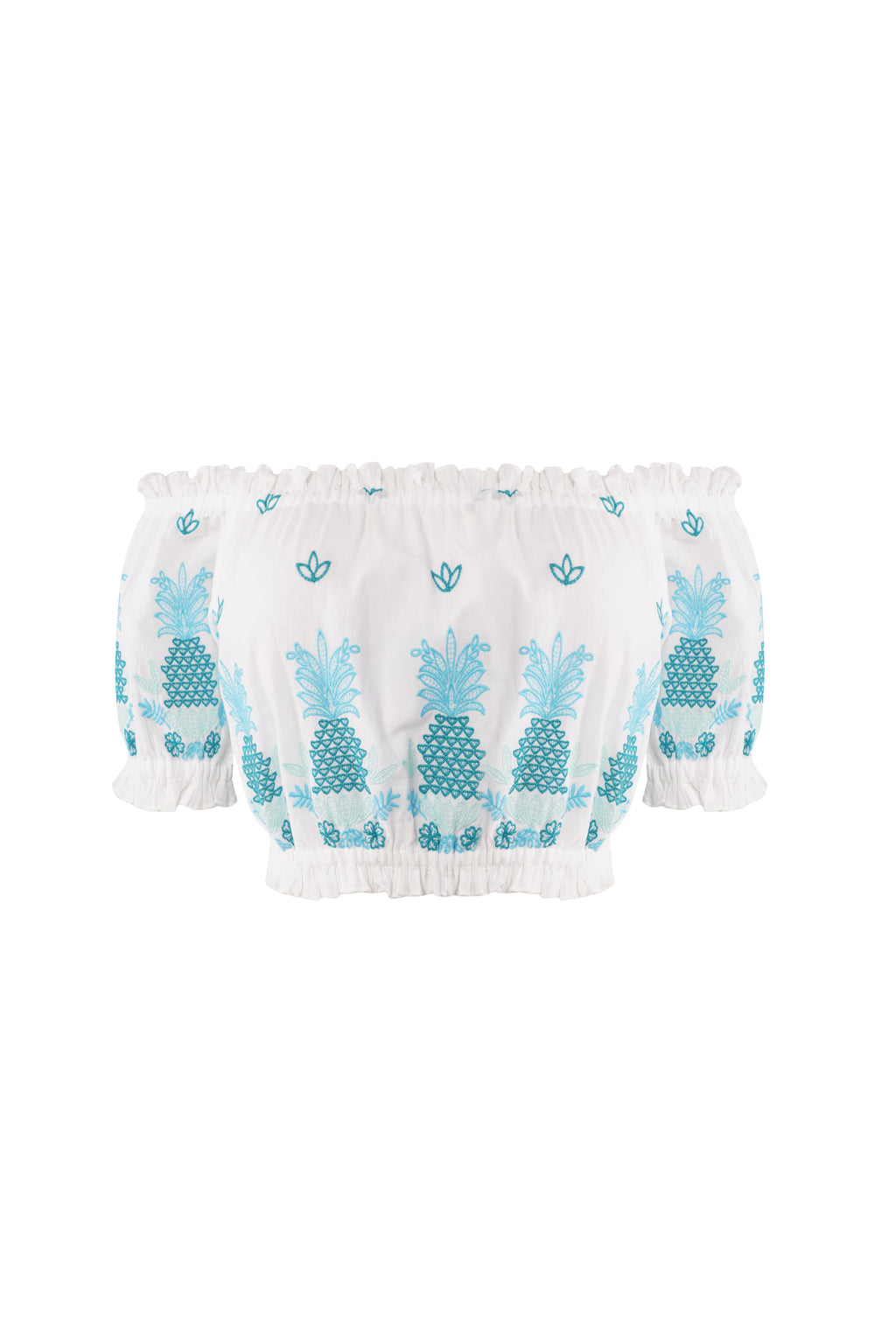 Top Jenna - Aqua Pineapple