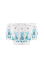 Top Jenna - Aqua Pineapple