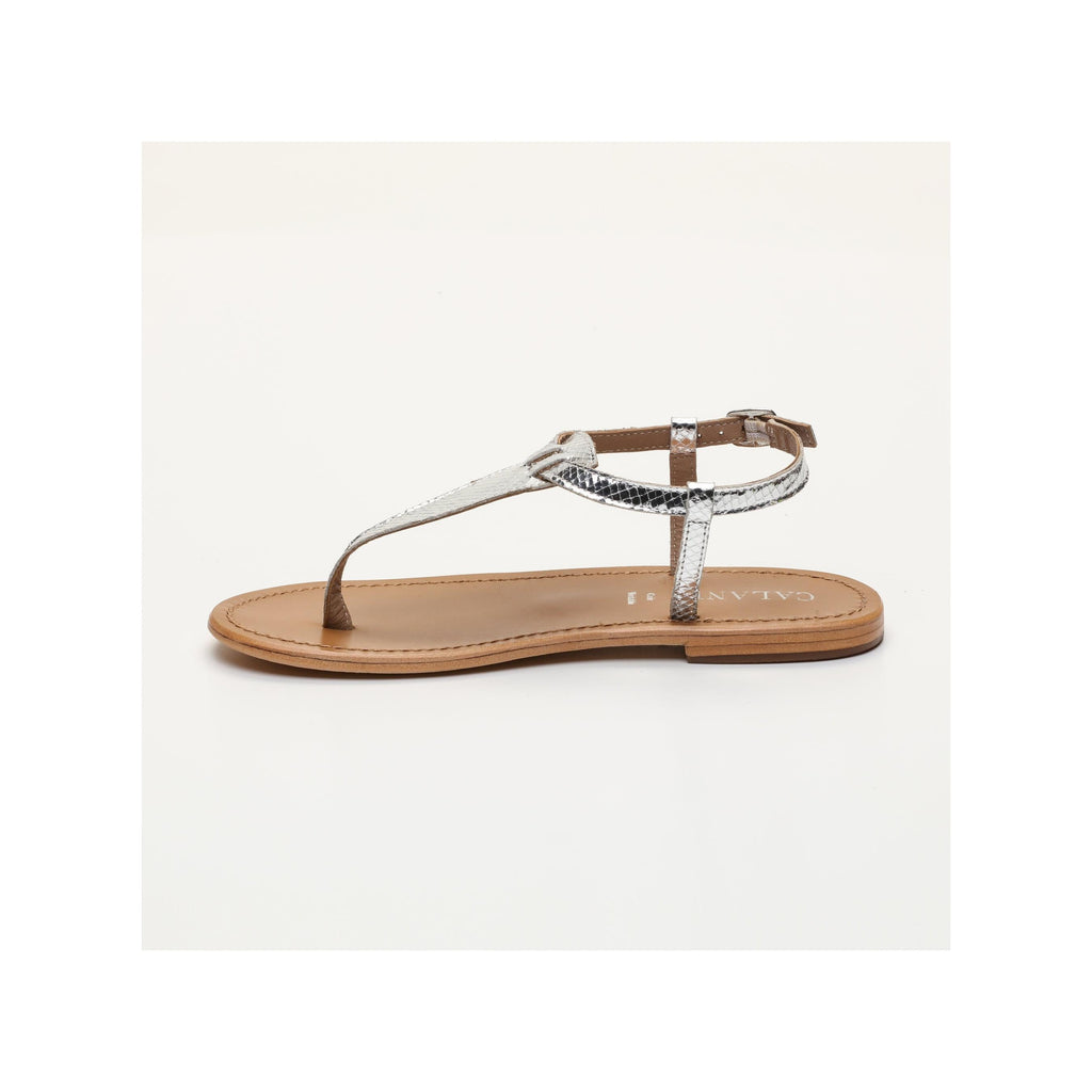 Calank - Sandalias con estampado animal Pedernera - Plata