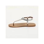 Calank - Sandalias con estampado animal Pedernera - Plata