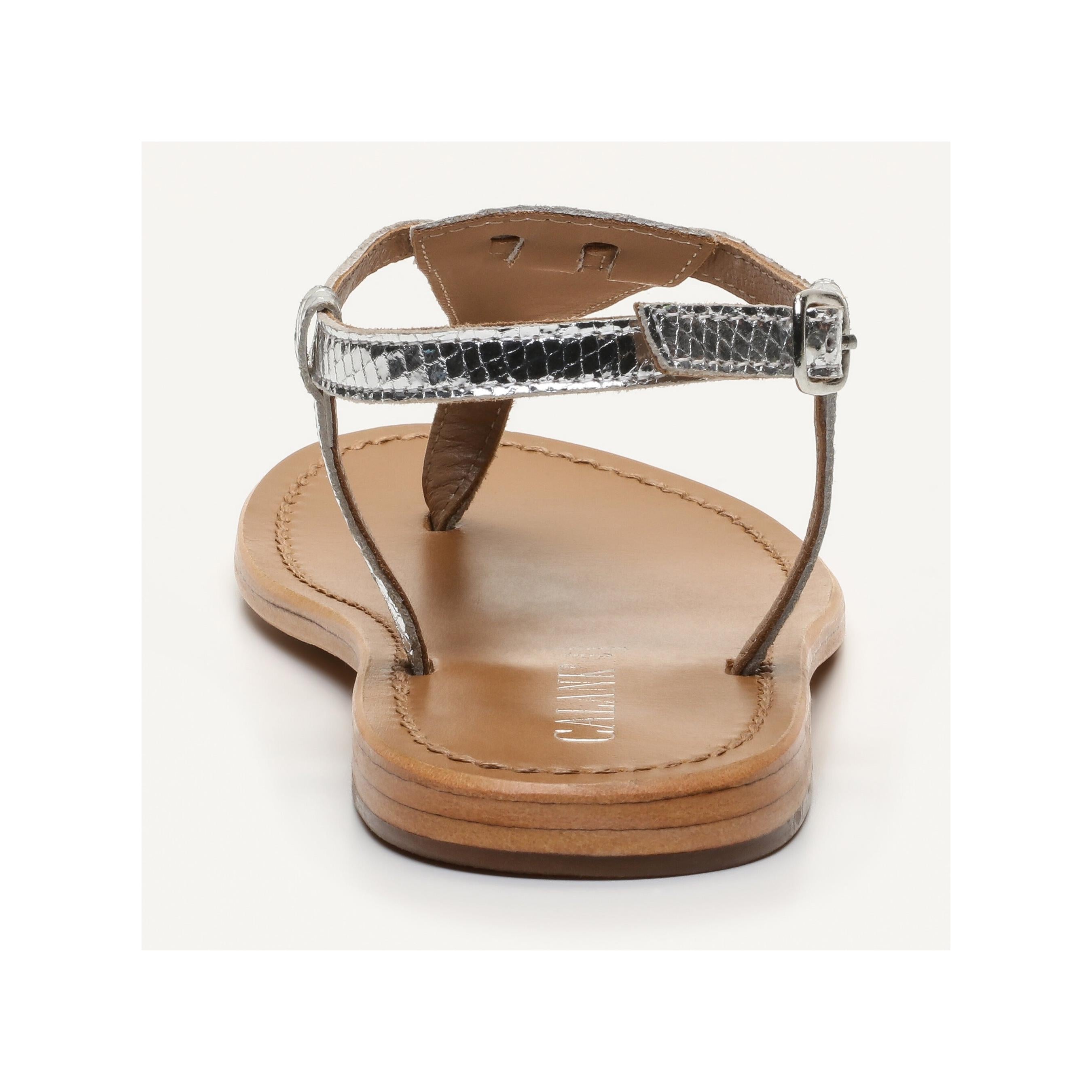 Calank - Sandalias con estampado animal Pedernera - Plata