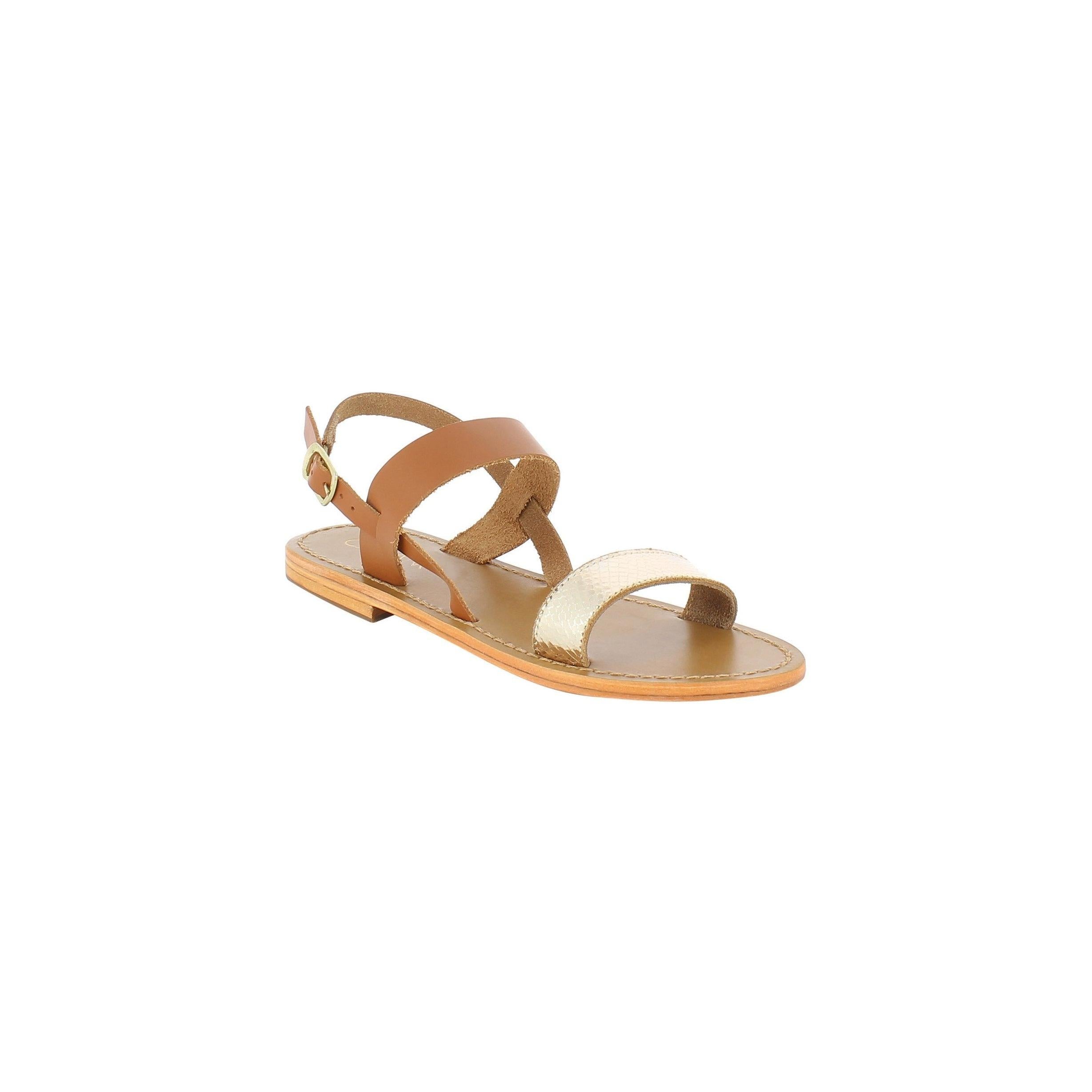 Calank - Sandales Milagrosa - Marron Et Gold