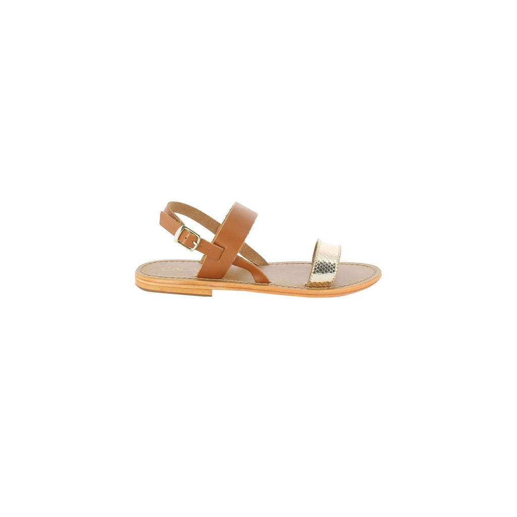 Calank - Sandales Milagrosa - Marron Et Gold