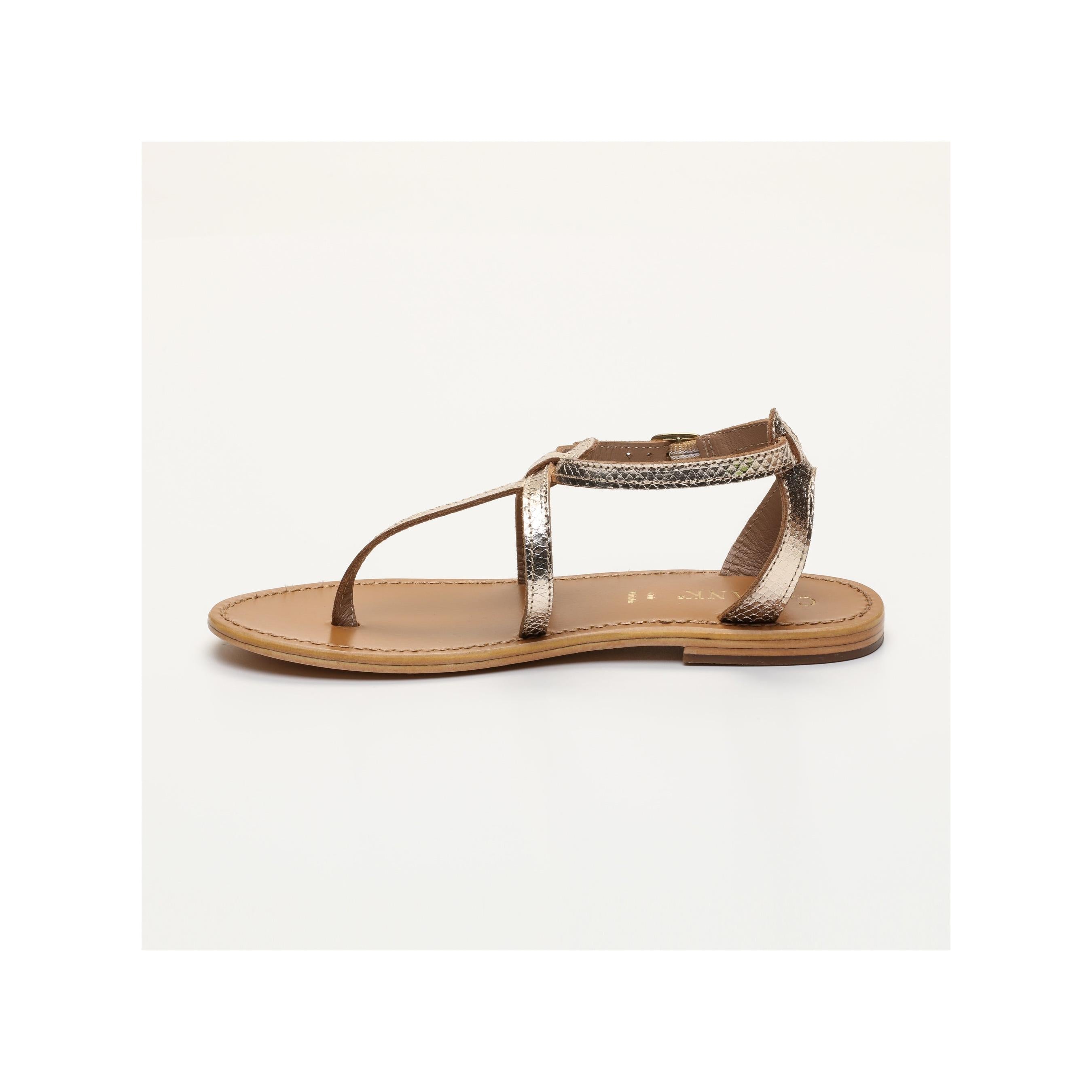 Calank - Sandales Barra - Gold Snake