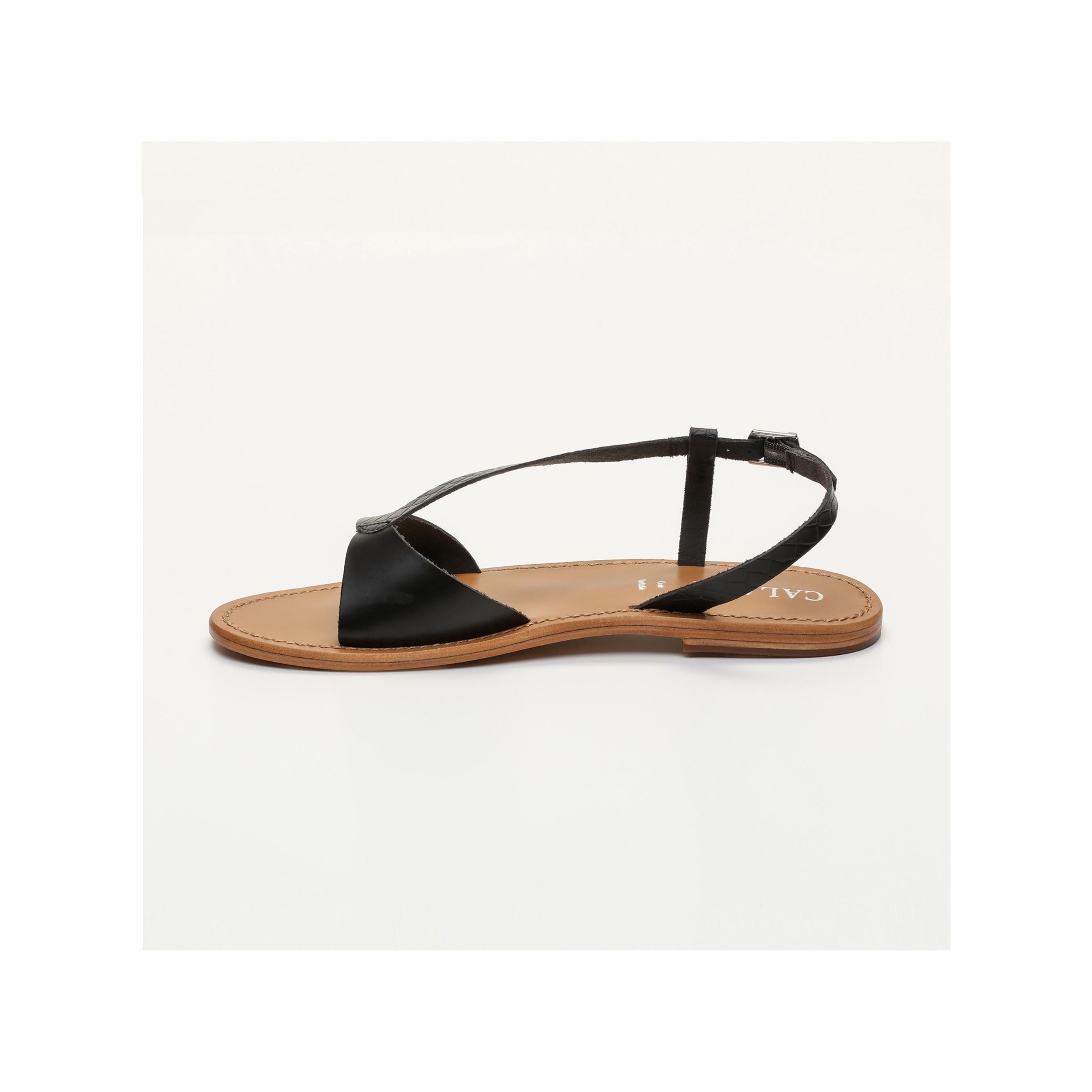 Flo Sandals - Black Buff