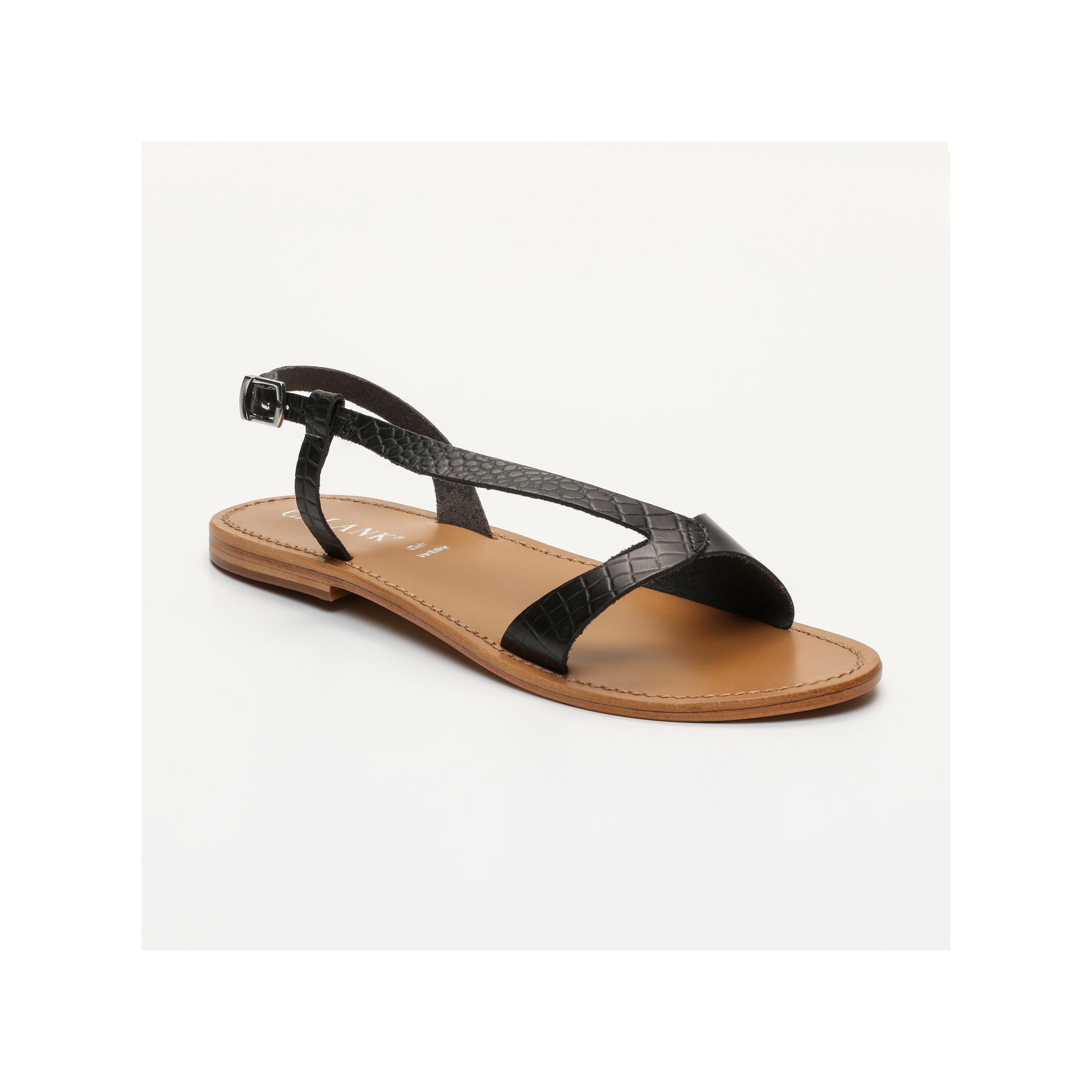 Flo Sandals - Black Buff