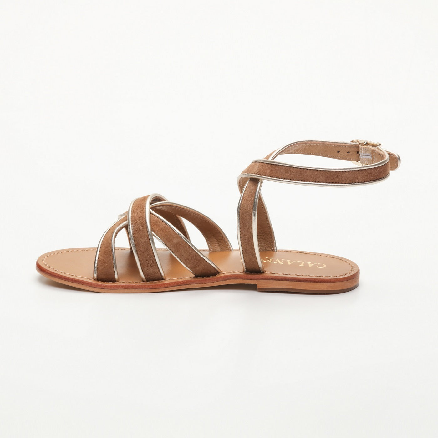 Calank - Sandales Essentielles Kaleena - Tan / Gold