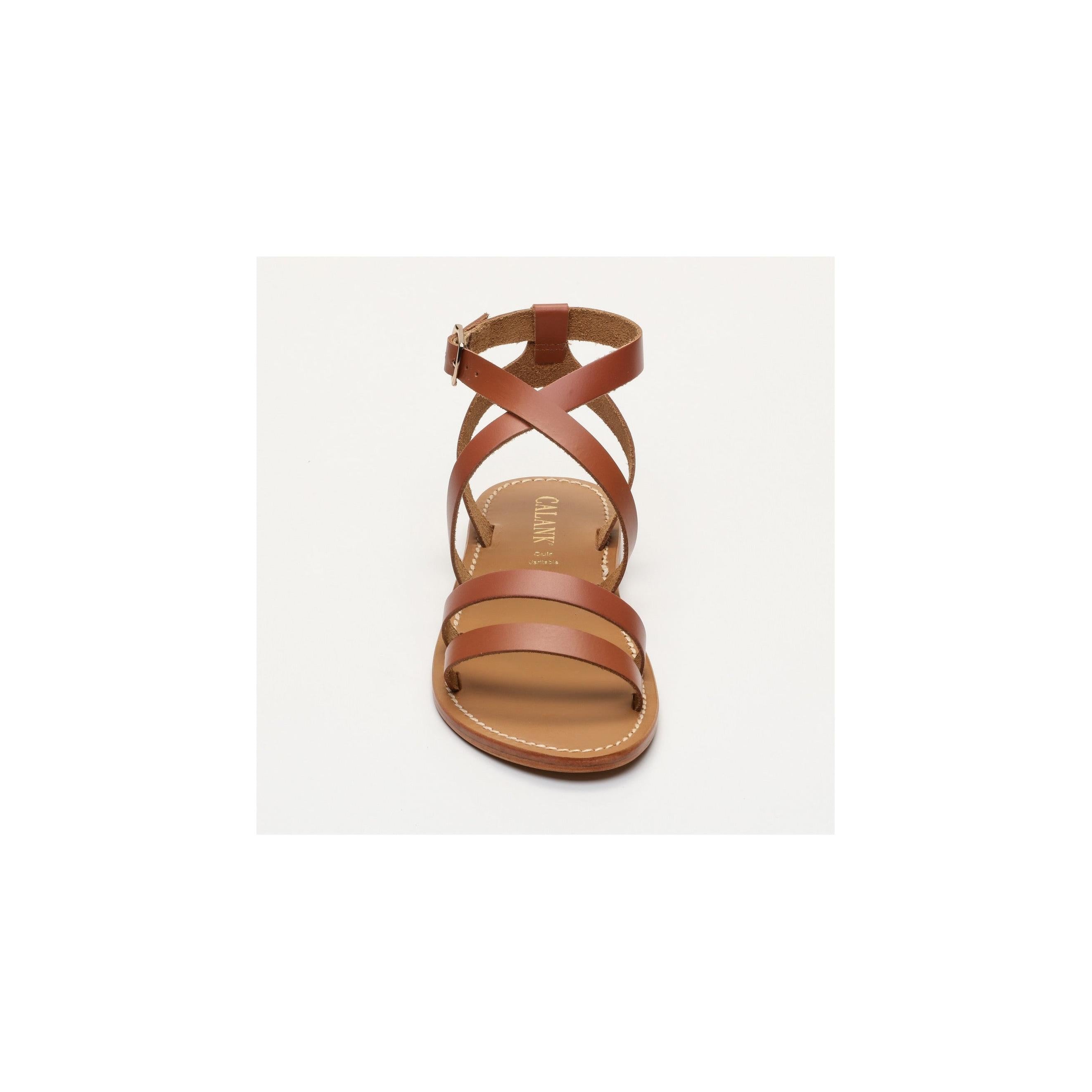 Calank - Sandales Lien - Marron