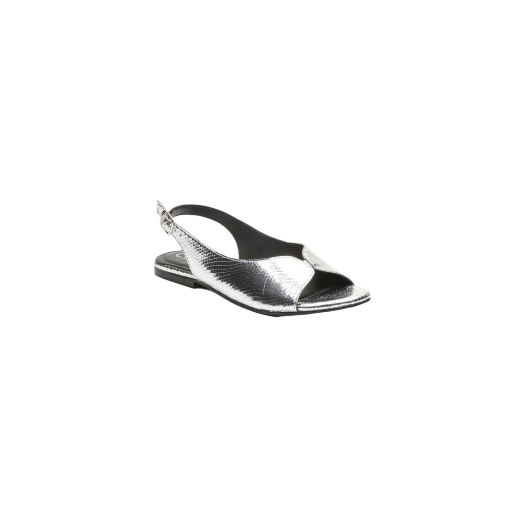 Calank - Sandalias de moda Ica - Serpiente plateada