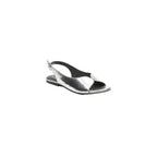 Calank - Sandalias de moda Ica - Serpiente plateada