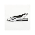 Calank - Sandalias de moda Ica - Serpiente plateada
