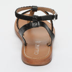 Calank - Sandales Entre-Doigts Lebai - Black Croco