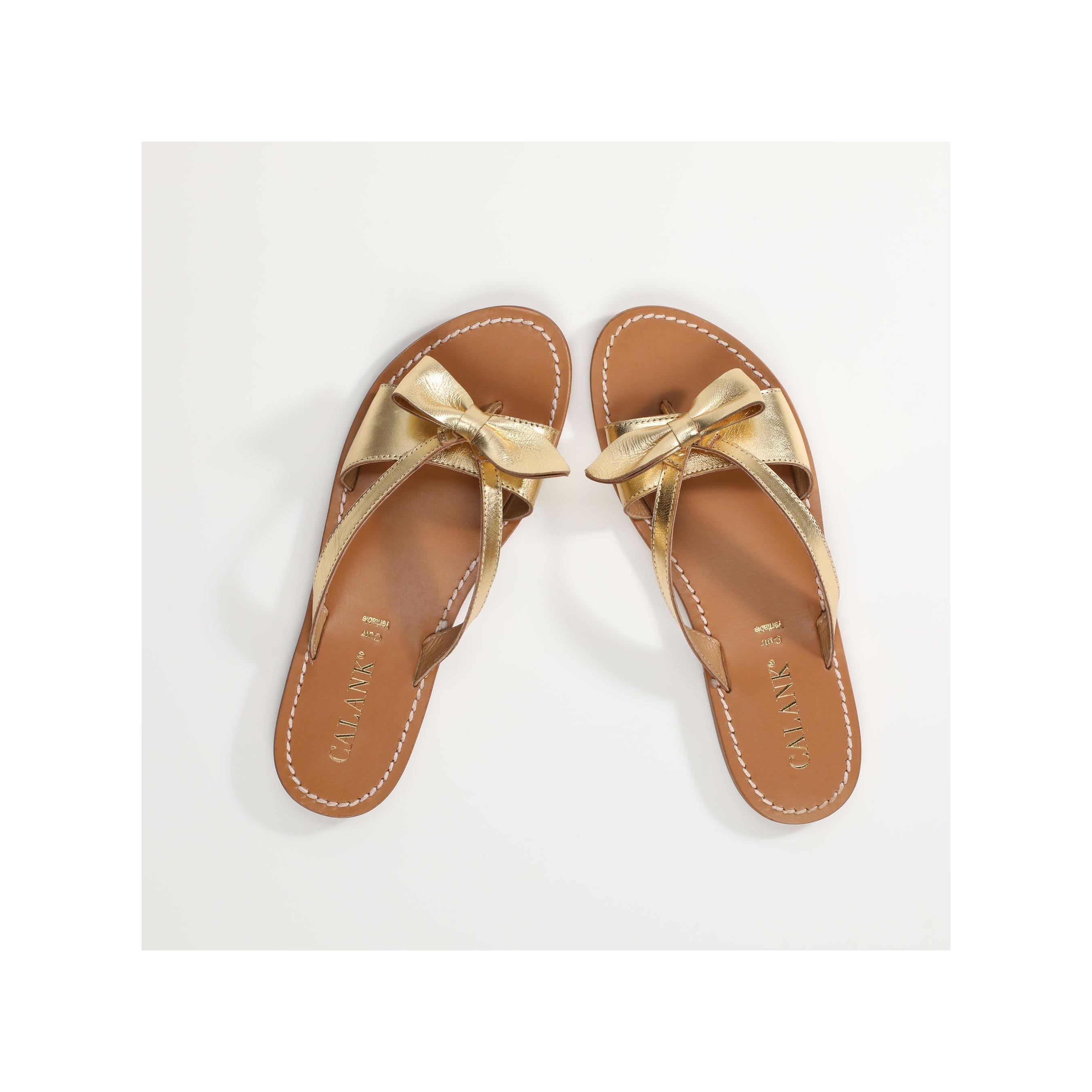 Calank - Mules Entre-Doigts - Picare - Doré