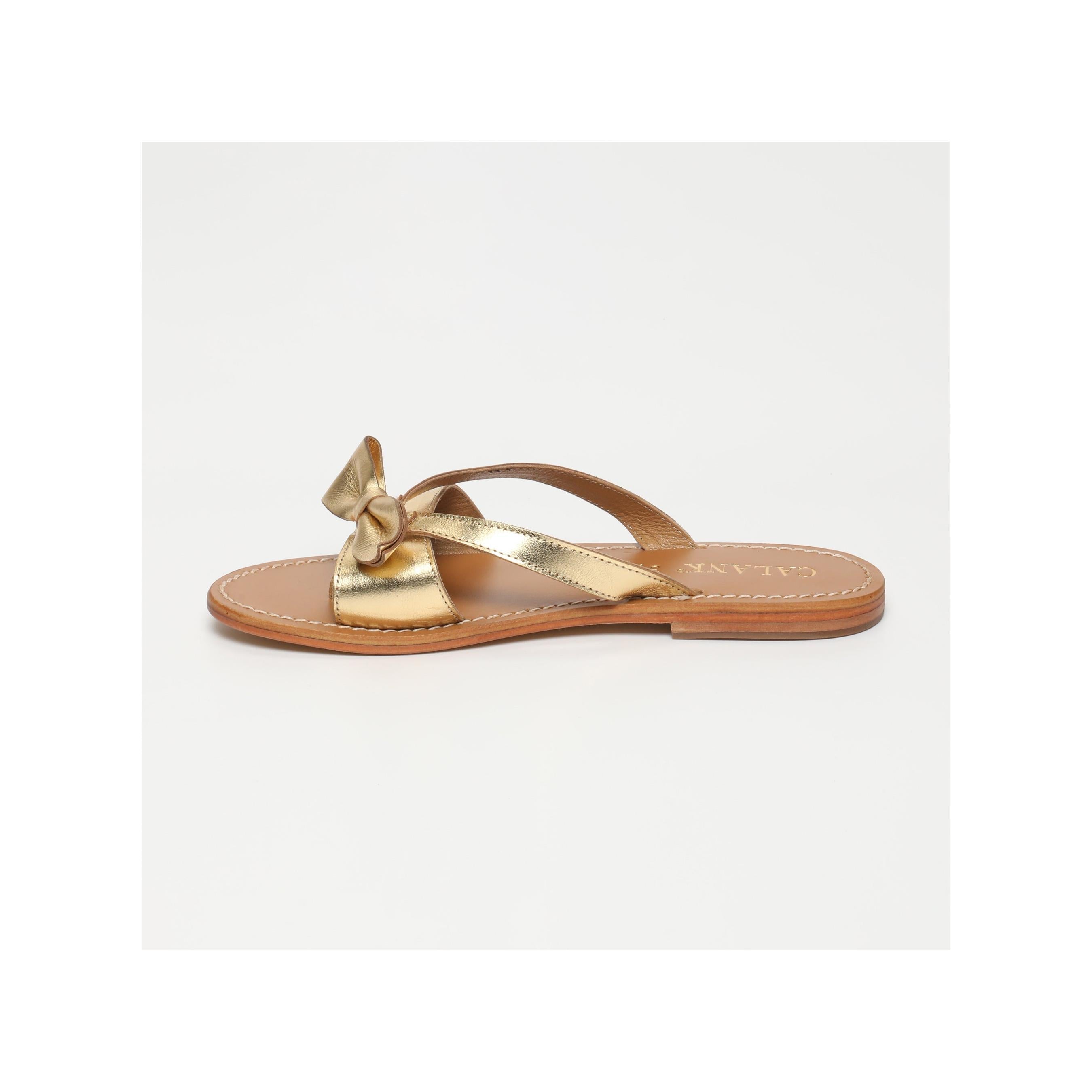 Calank - Mules Entre-Doigts - Picare - Doré