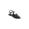 Sandalias Estampado Animal - Quinn - Negro