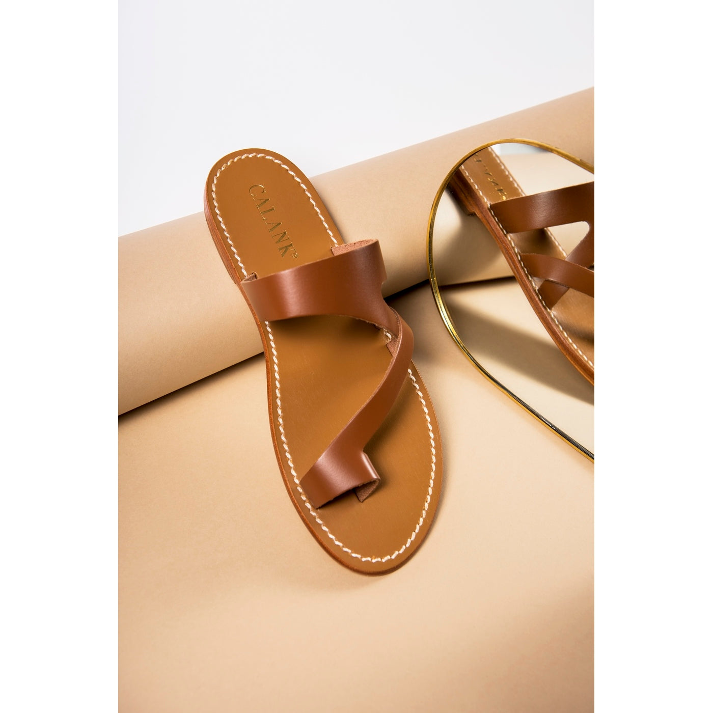 Calank - Mules Entre-Doigts - Emery - Marron