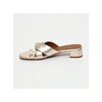 Nora Heeled Sandals - Platinum