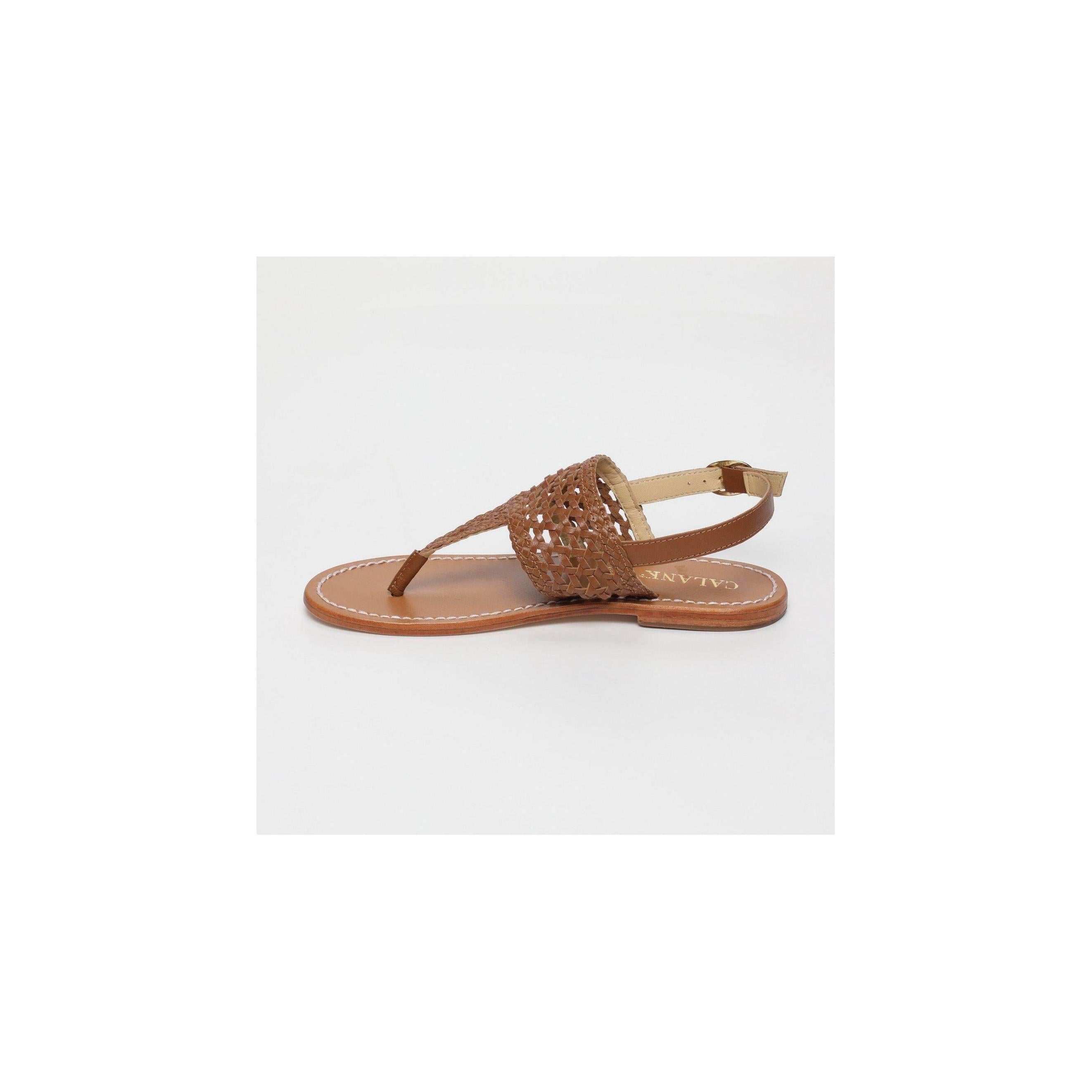 Calank - Sandales Entre-Doigts - Naia - Marron