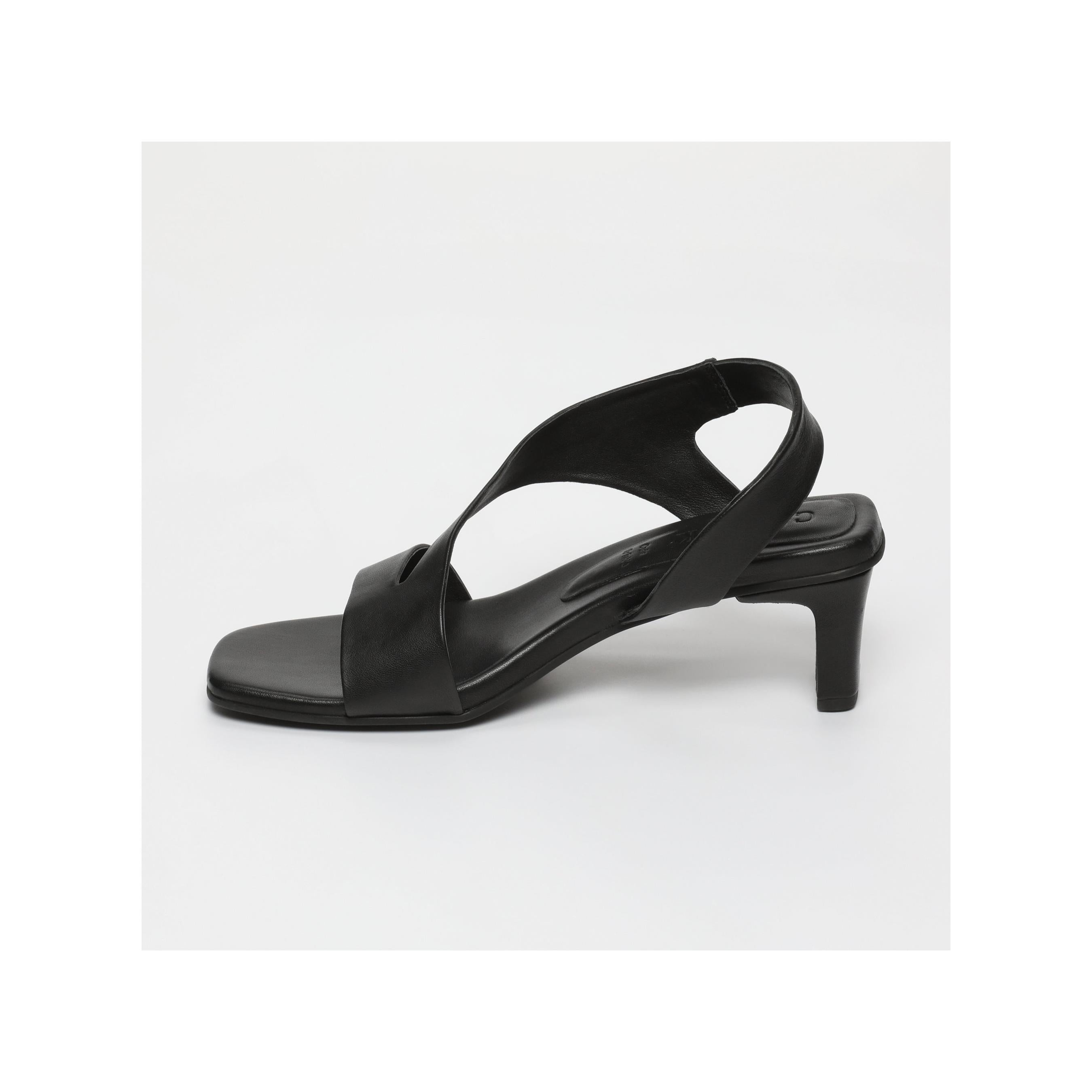 Netia Heeled Sandals - Black