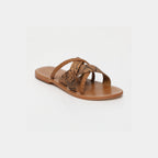 Calank - Mules Kineks - Light Tan / Snake