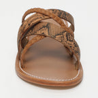 Calank - Mules Kineks - Light Tan / Snake