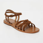 Calank - Sandales Bhawana - Marron