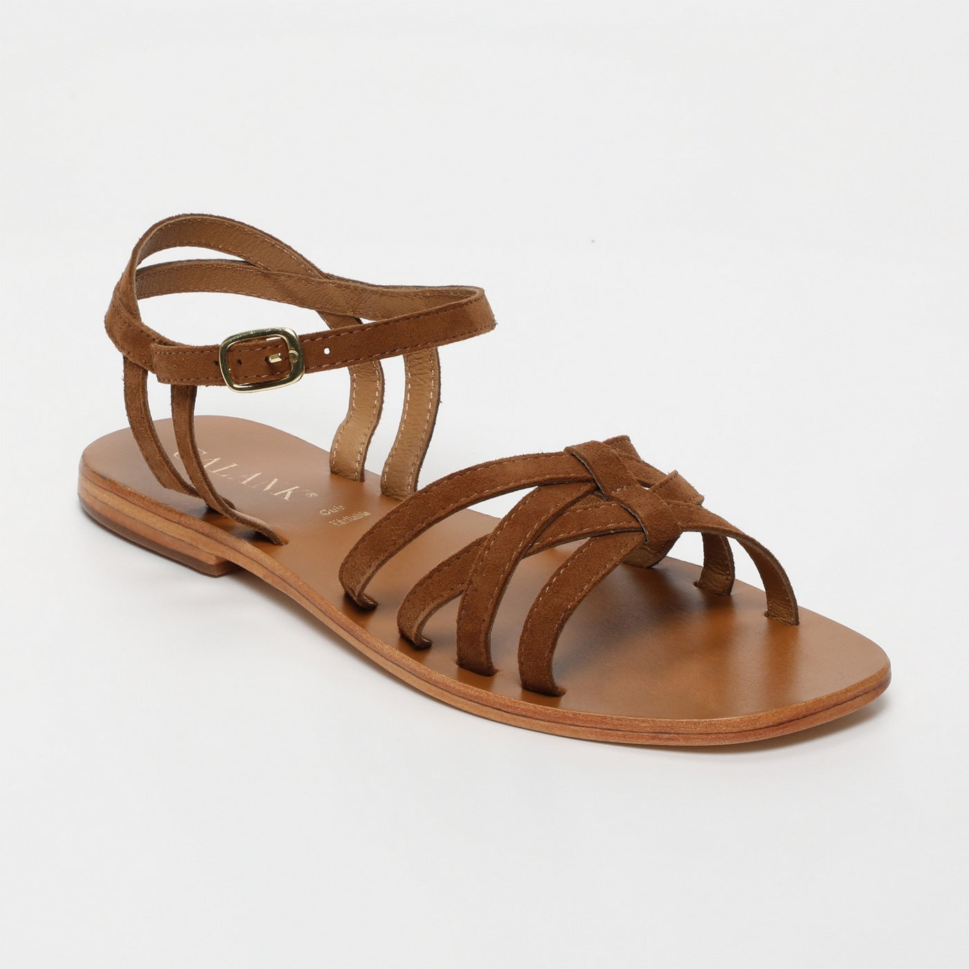 Calank - Sandales Bhawana - Marron