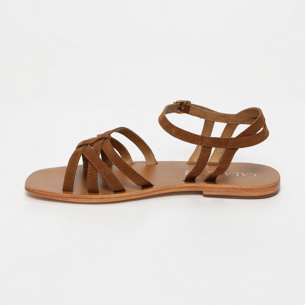 Calank - Sandales Bhawana - Marron
