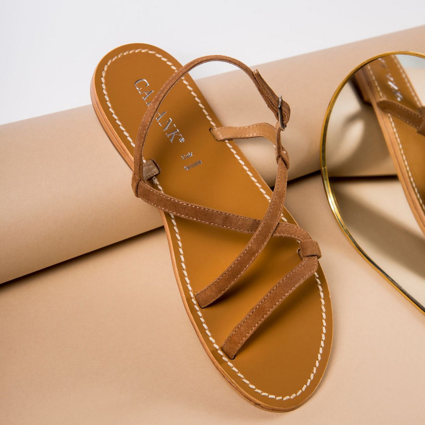Calank - Sandales Aadyasha - Marron