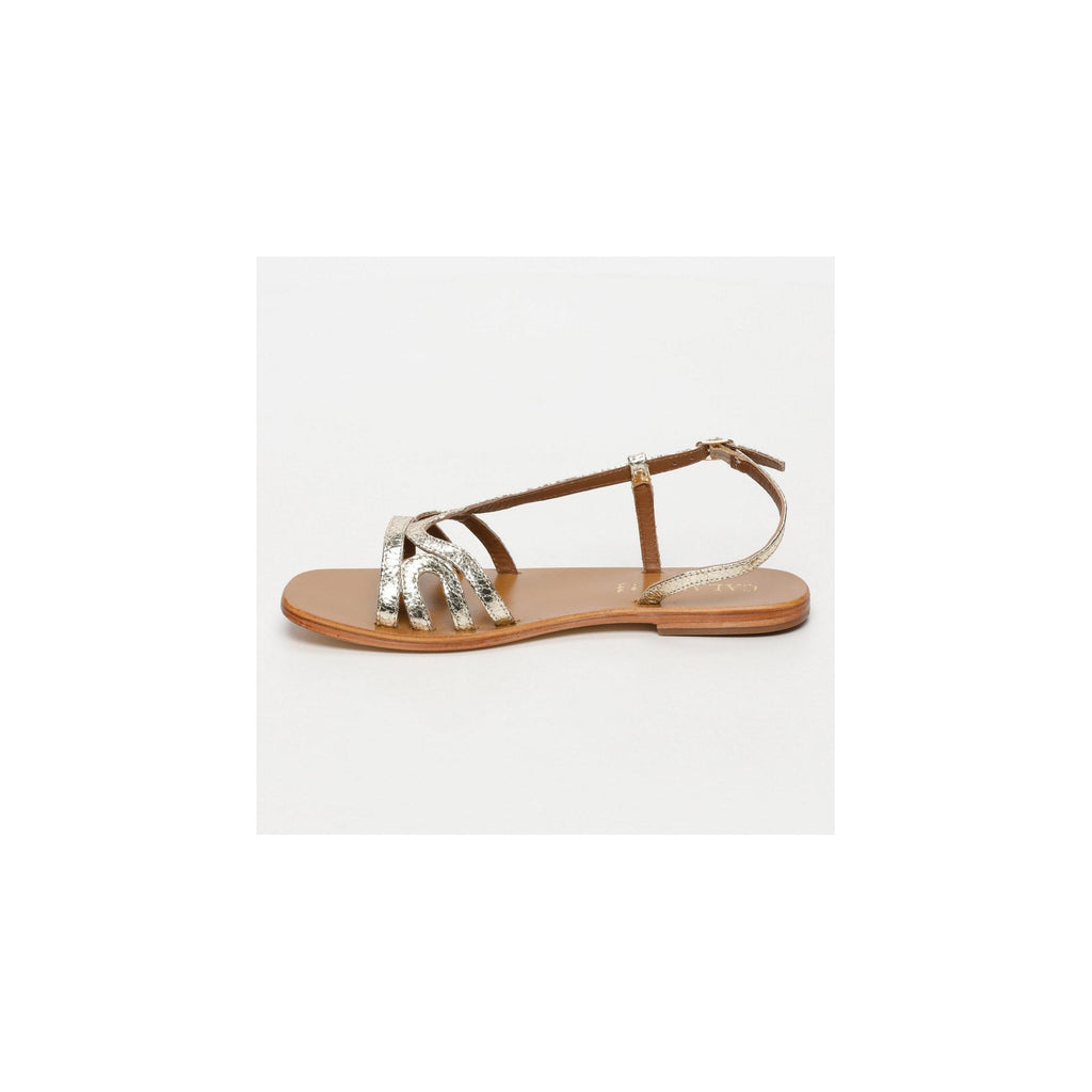 Sandalias Nya - Oro Crackle