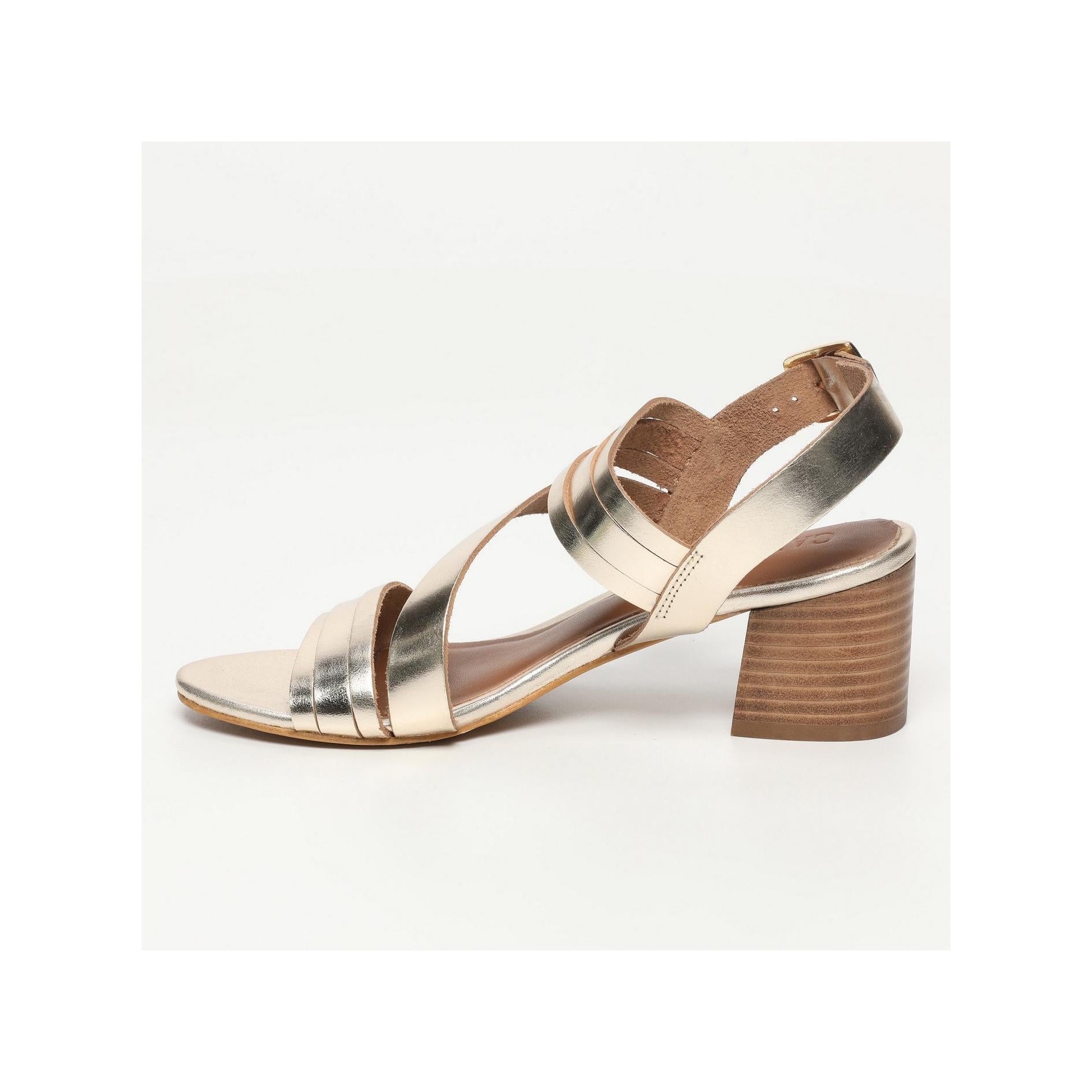 Tampico Heeled Sandals - Gold