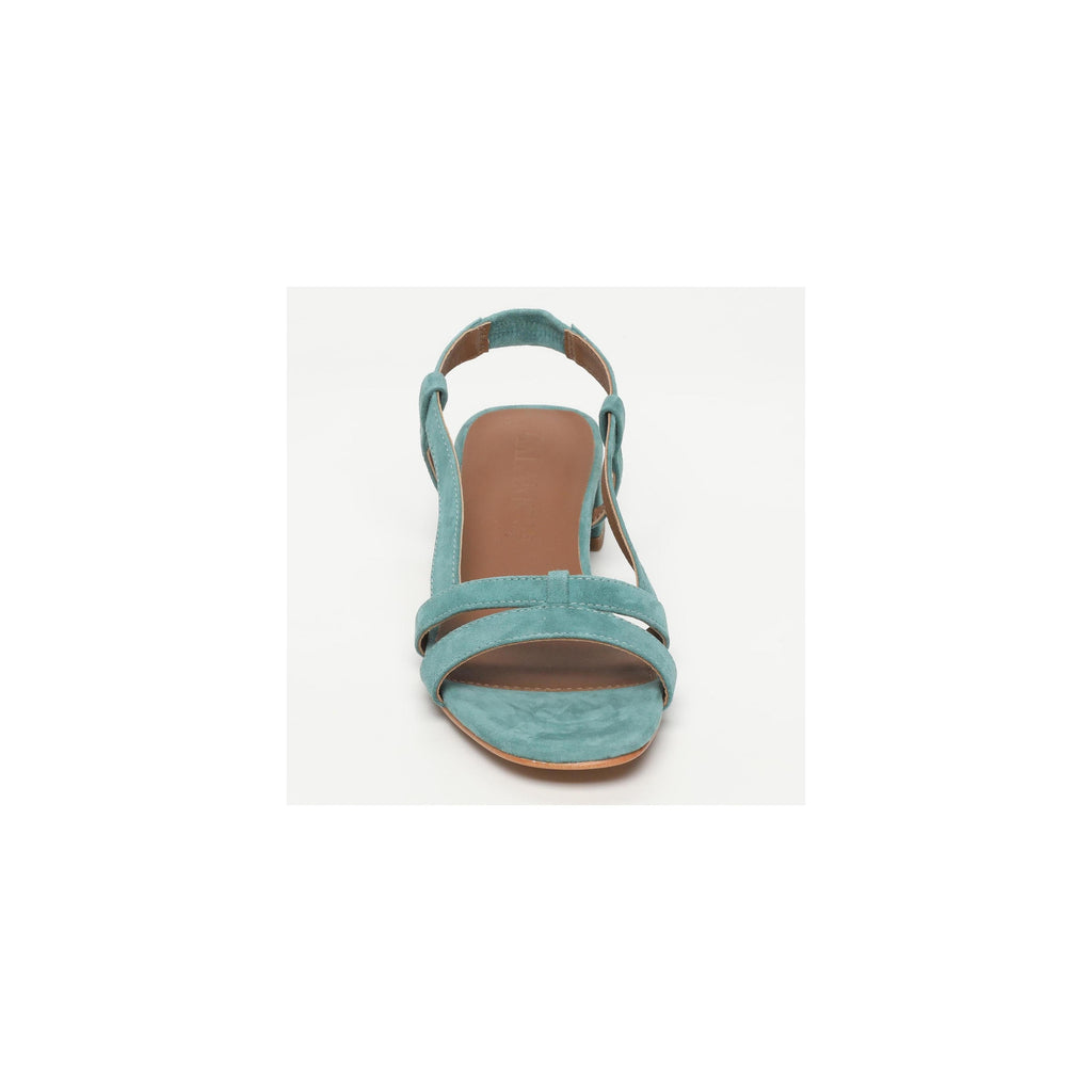 Nia Heeled Sandals - Peacock Green