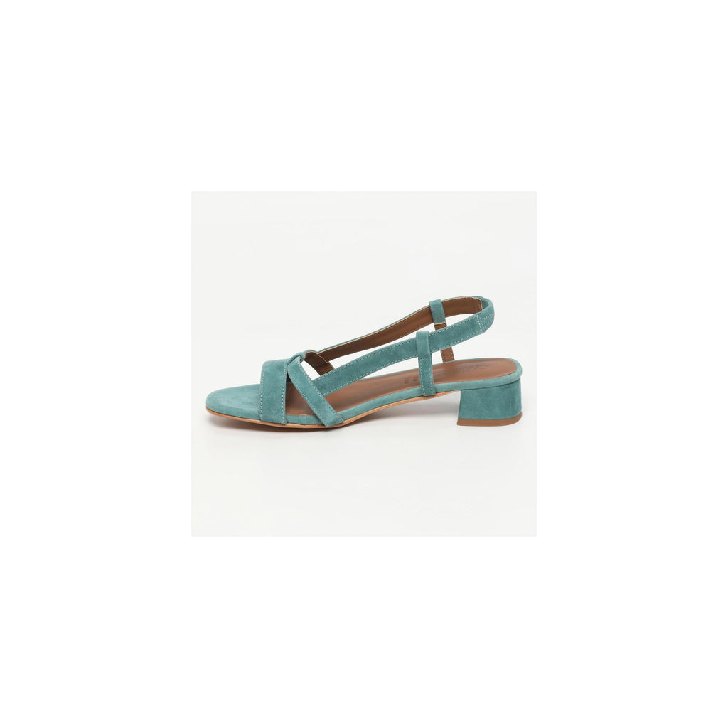Nia Heeled Sandals - Peacock Green