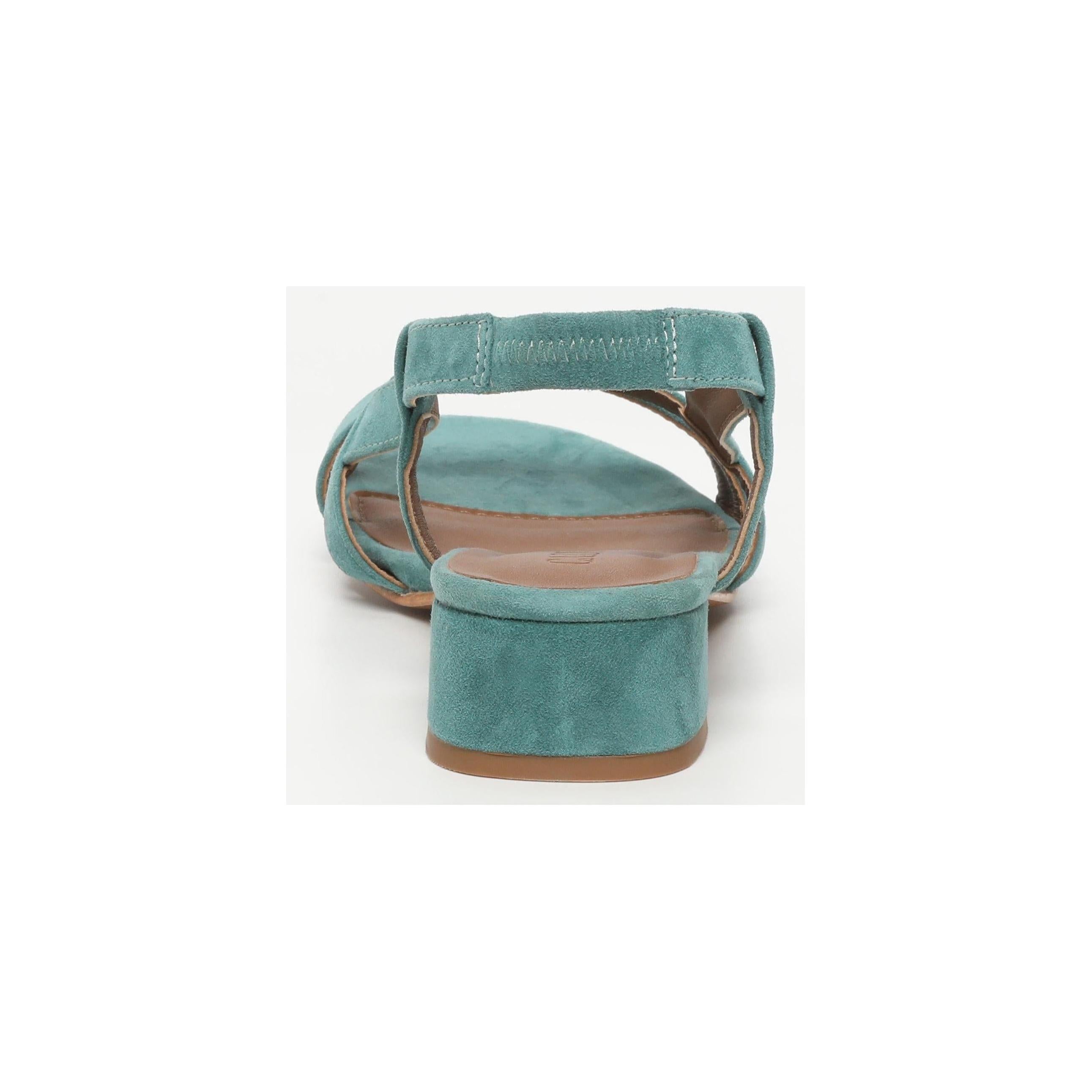 Nia Heeled Sandals - Peacock Green