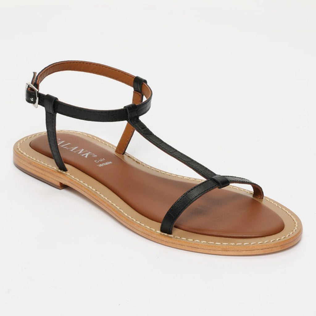Sandales Taliana - Croco Noir