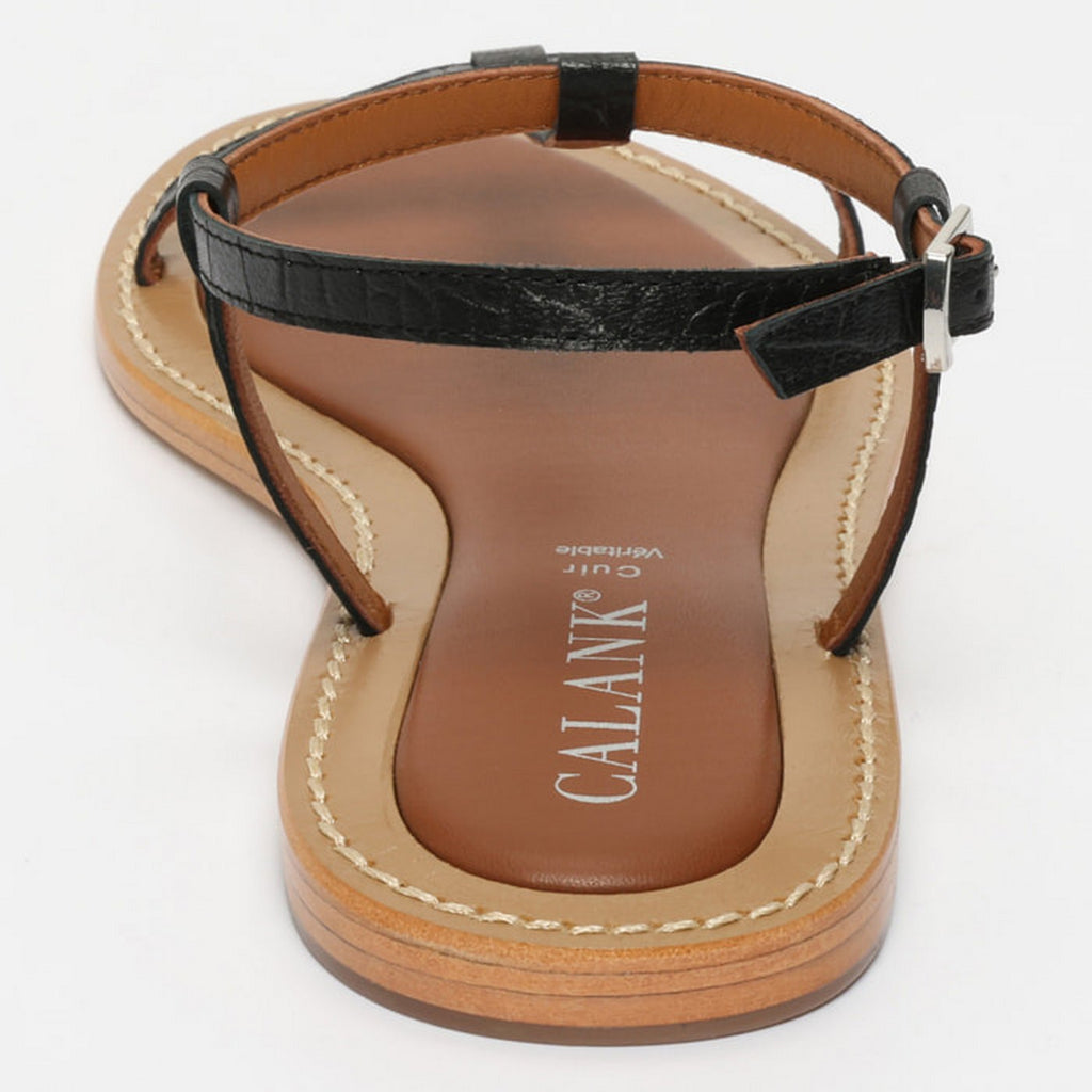 Sandales Taliana - Croco Noir