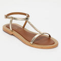 Sandales Taliana - Croco Or Clair