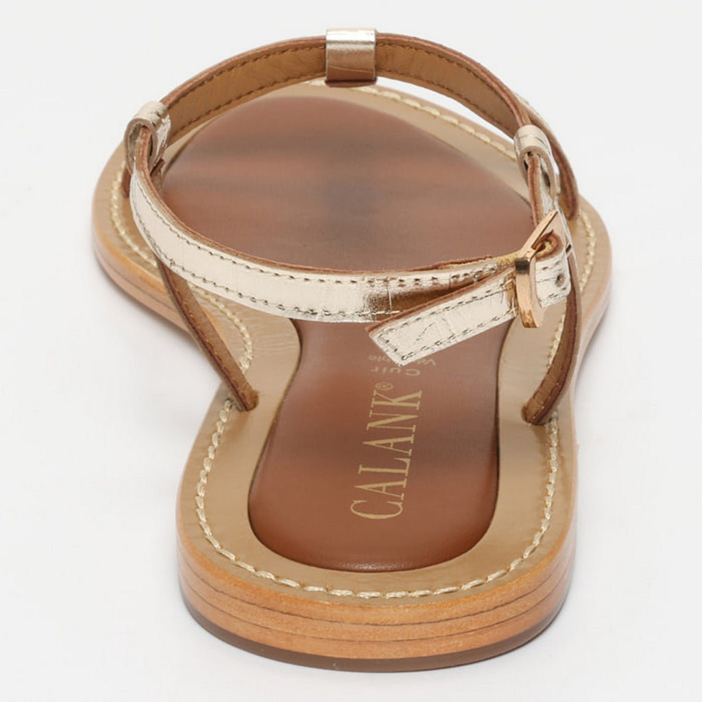 Sandales Taliana - Croco Or Clair