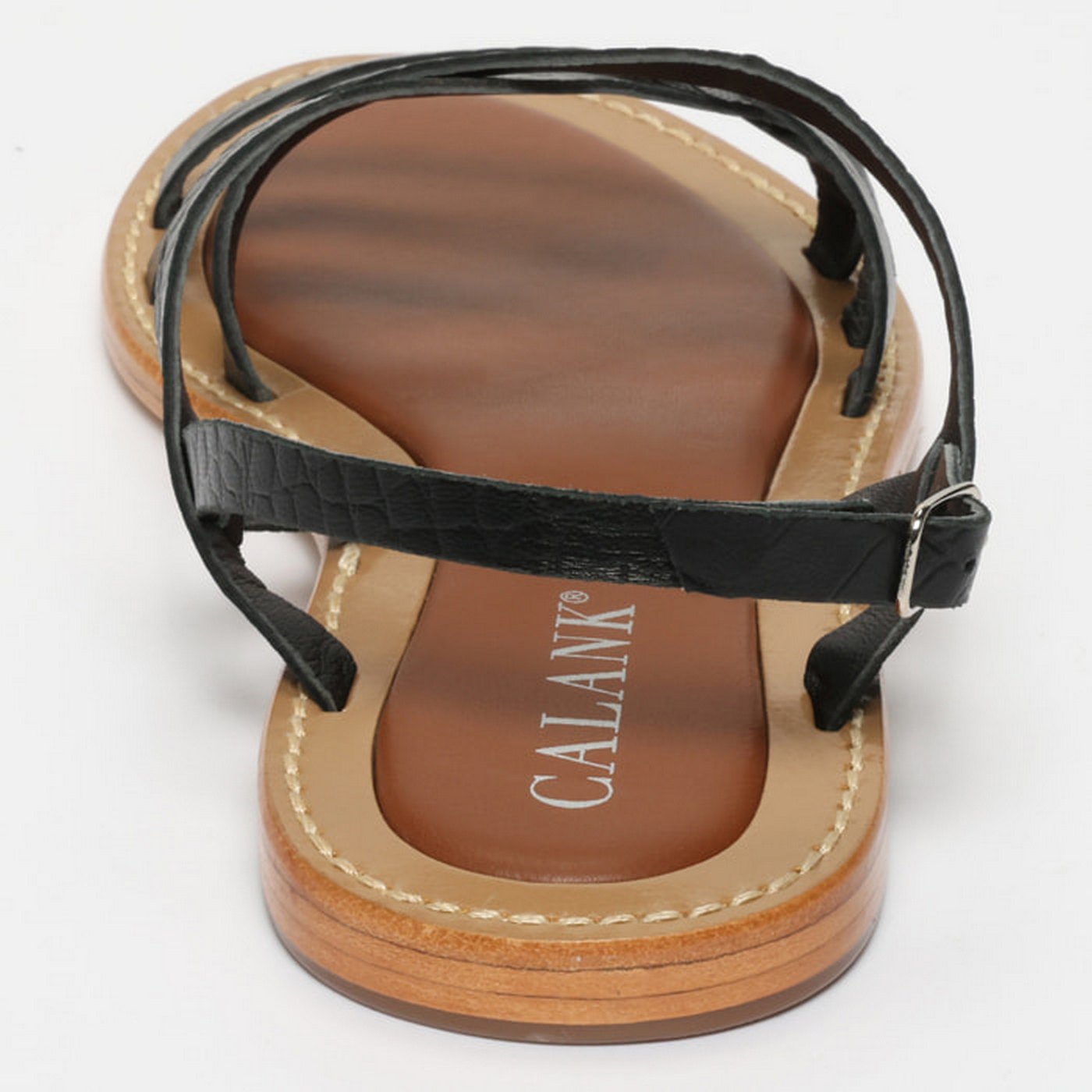 Sandales Diva - Croco Noir