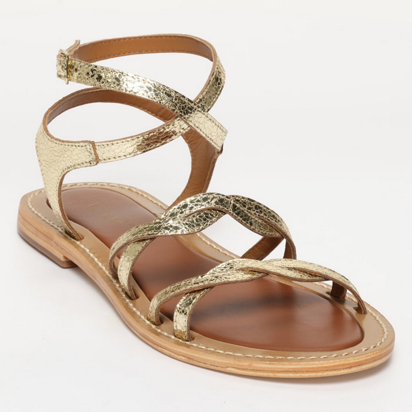 Sandales Amaya - Doré Craquelé
