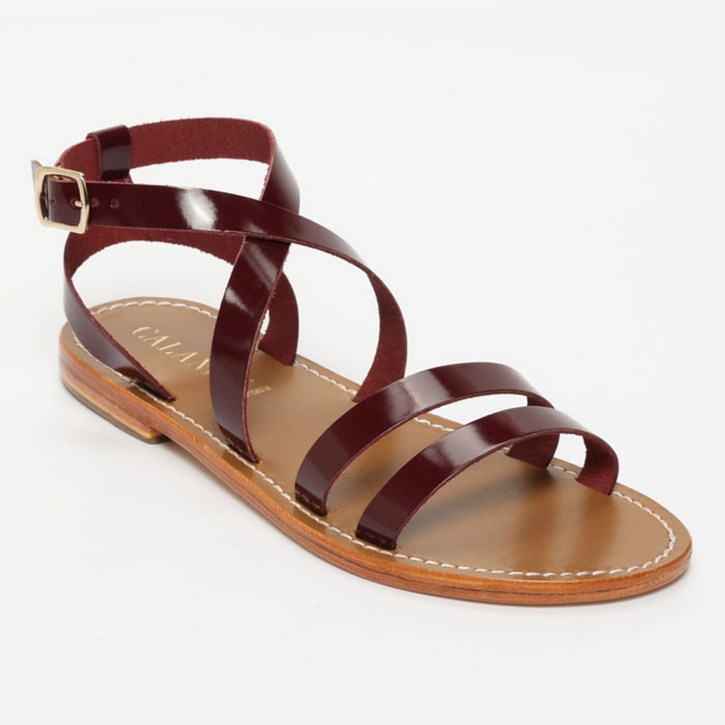 Sandales Lien - Mûre Vernis