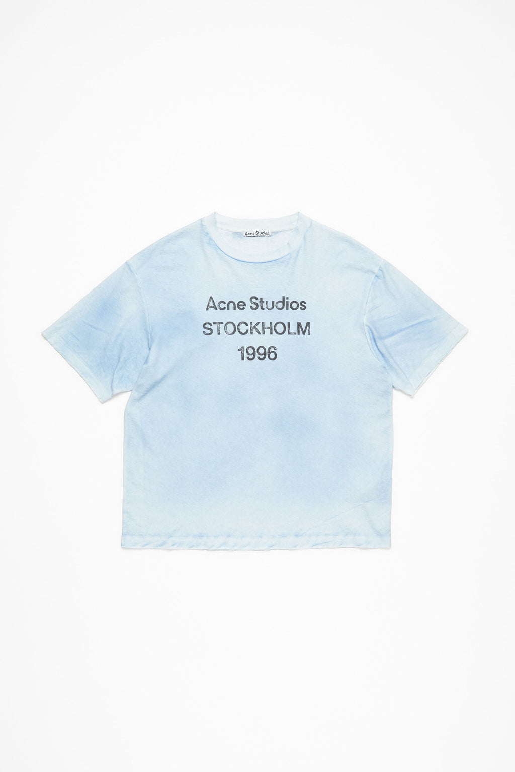 T-Shirt Sprayed Logo – Acne Studios – Bleu