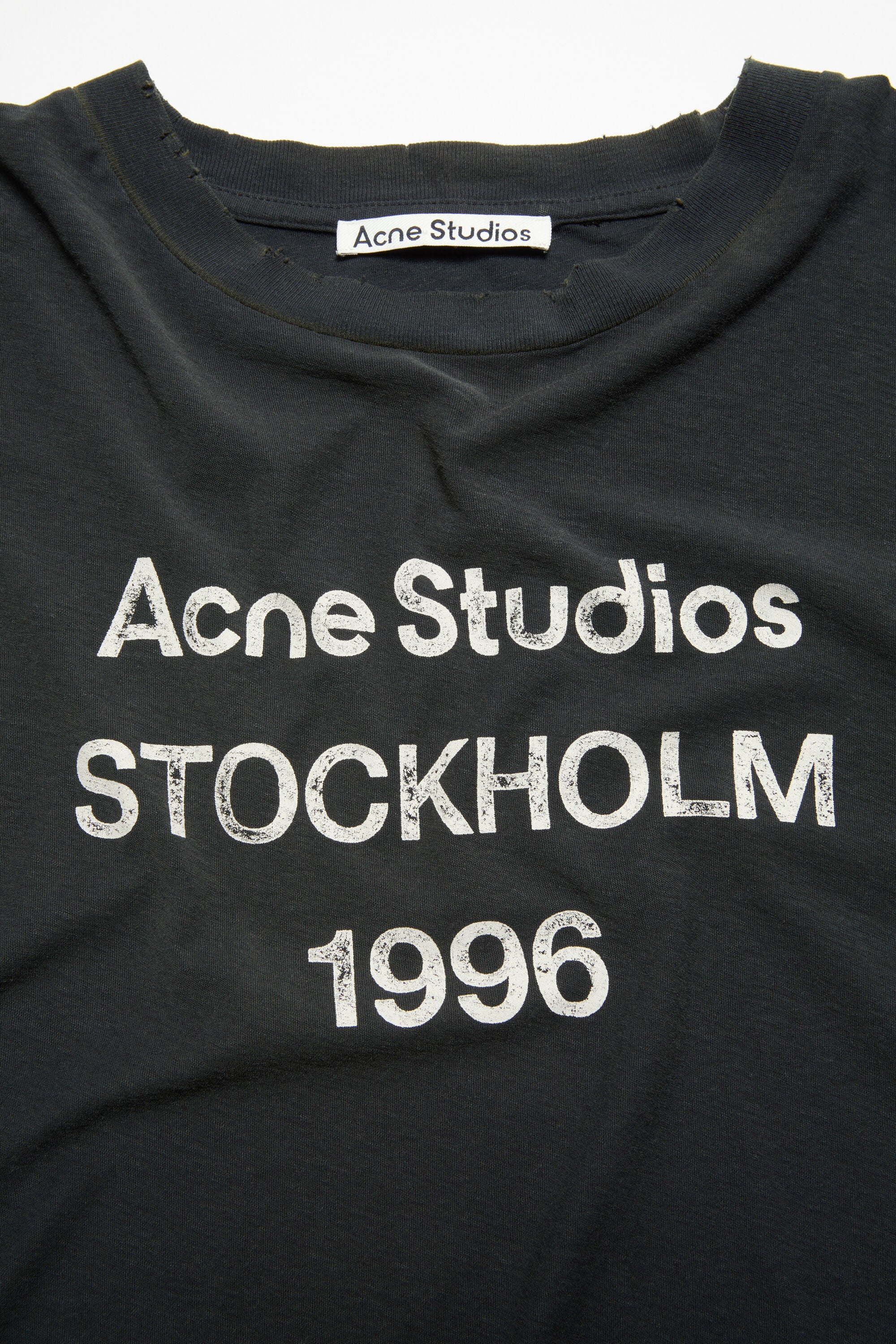 T-Shirt Sprayed Logo – Acne Studios – Noir