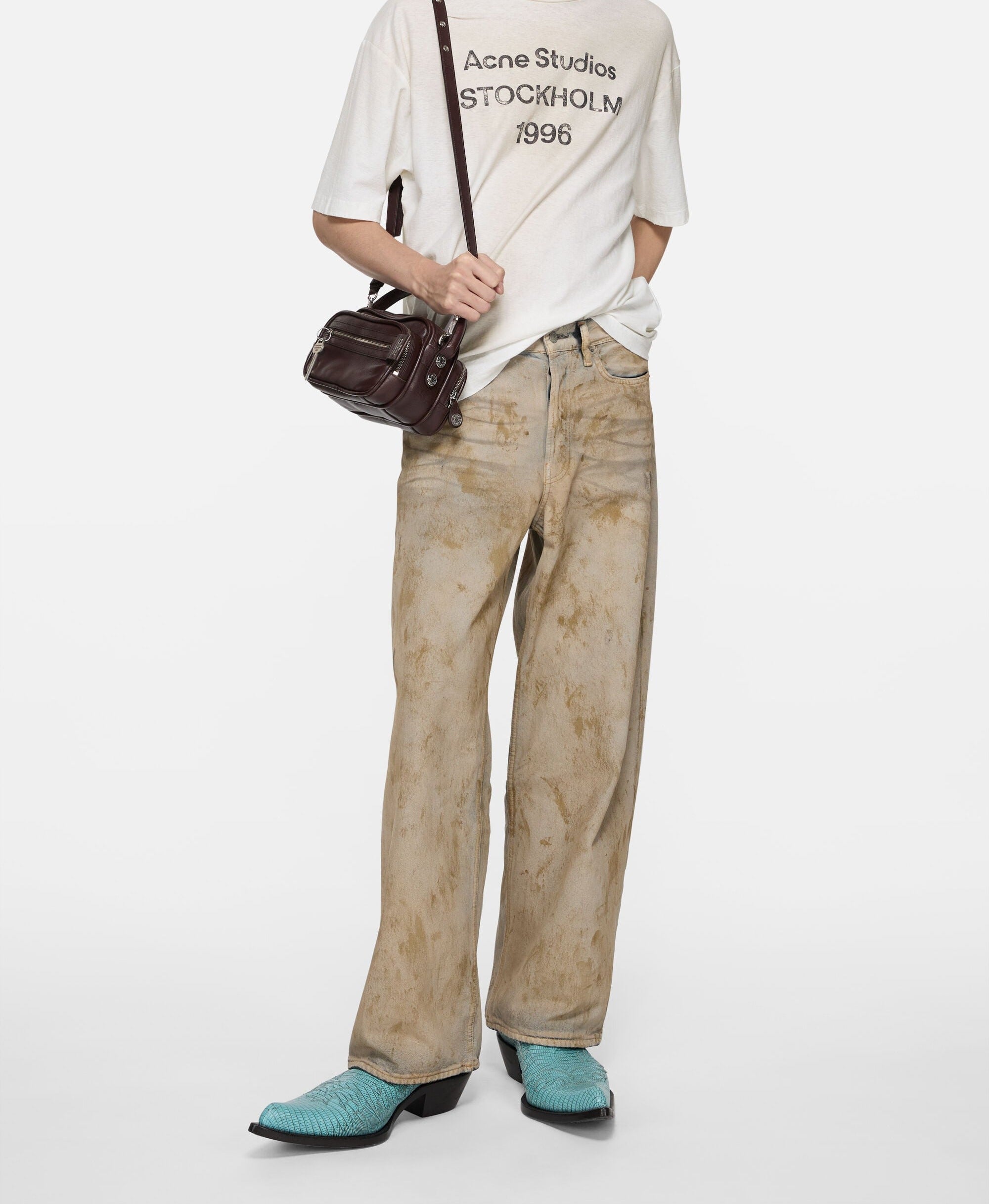 Acne Studios - T-Shirt Sprayed Logo – Blanc