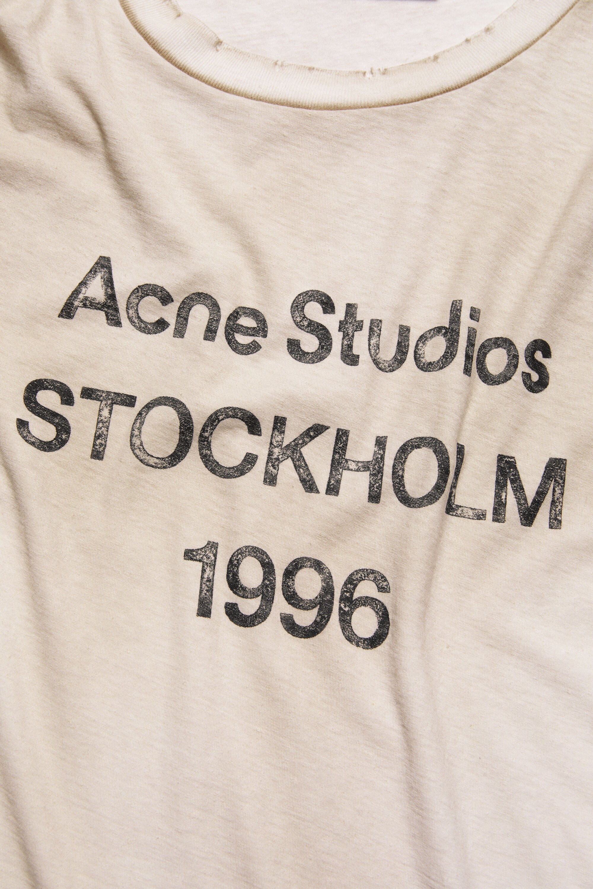 Acne Studios - T-Shirt Sprayed Logo – Blanc