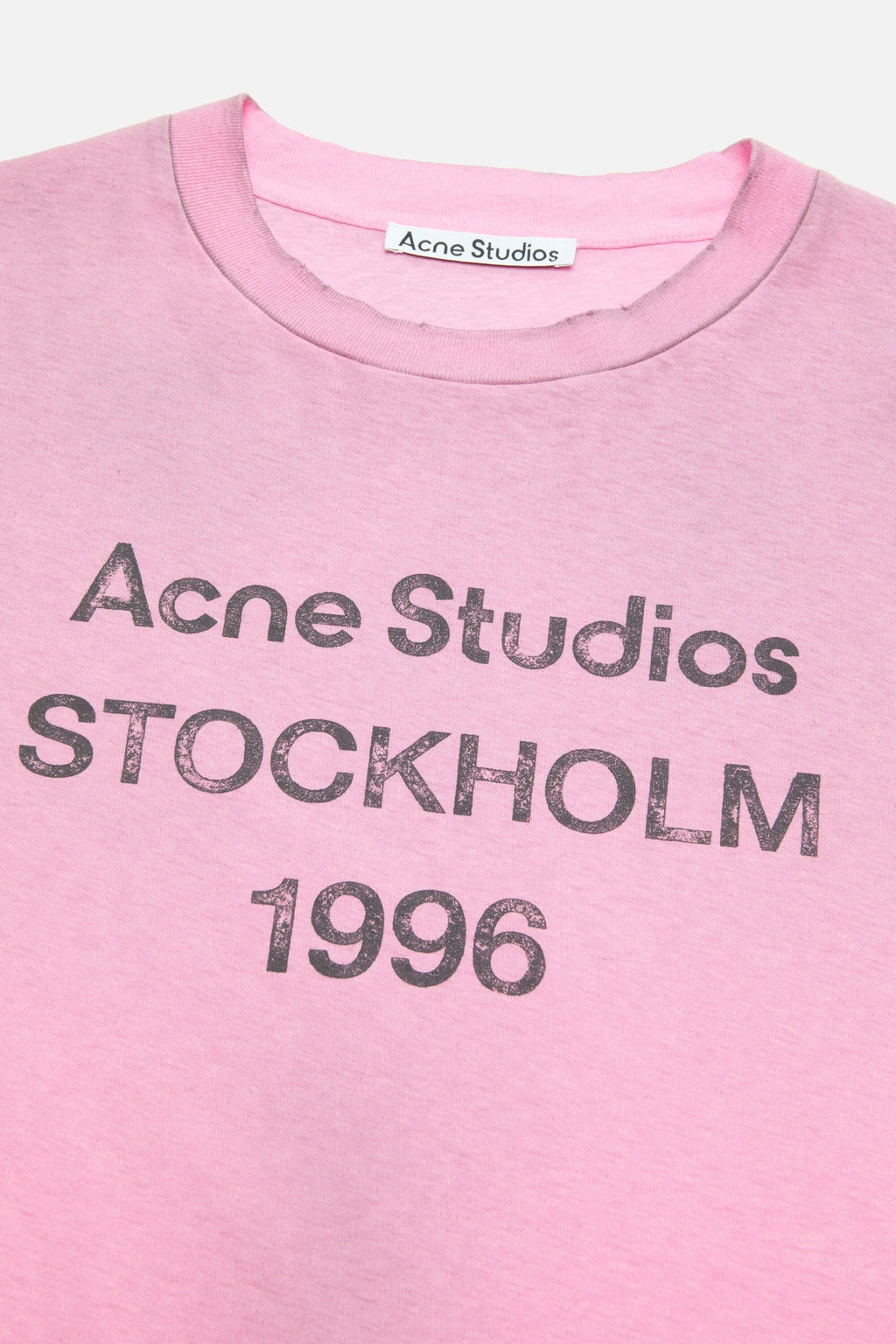 Acne Studios - T-Shirt Sprayed Logo – Rose Bonbon